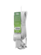 Удлинитель с выключателем, 3 розетки, 3 м, 10 А, 2200 Вт, ПВС 3×0.75 мм², с заземлением, белый - Фото 6