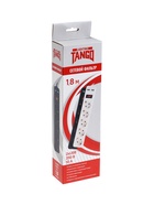 Сетевой фильтр TANGO, 5 розеток + 2 USB, 1.8 м, 10 А, 2200 Вт, с заземлением, чёрный - Фото 5