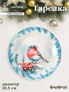 УЦЕНКА Тарелка «Зимний вечер» 20.5×20.5×2 см - Фото 1