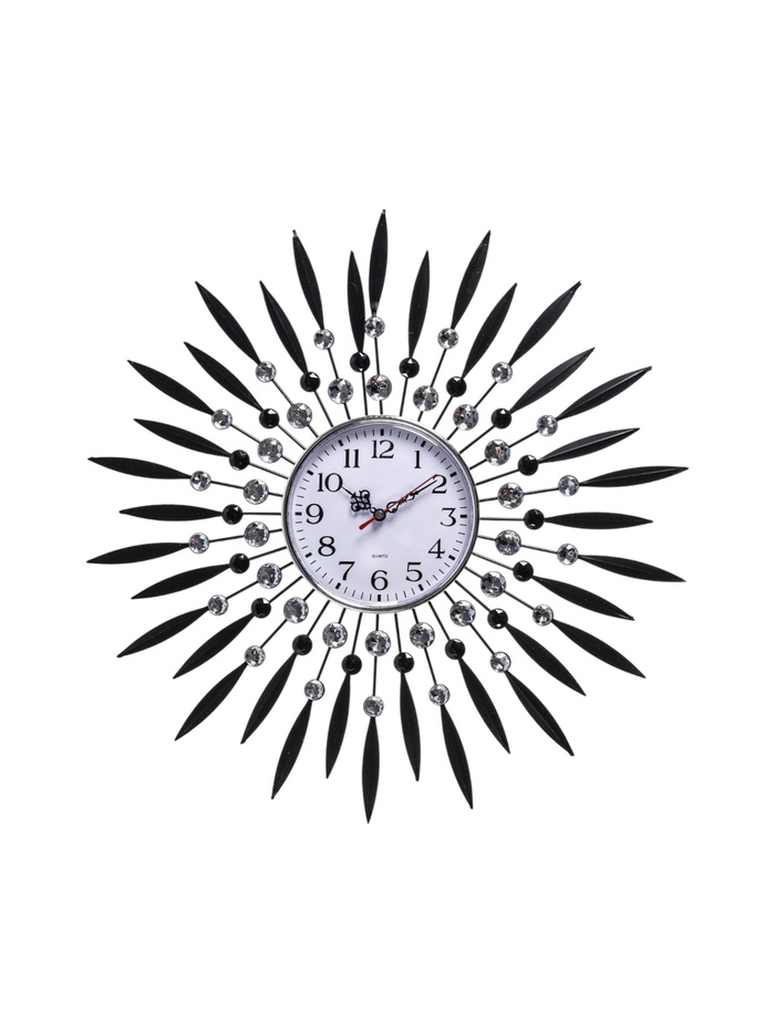 УЦЕНКА Часы настенные «Лучи-Перья», серия: Ажур, плавный ход, d=50 см, циферблат 14.5 см - Фото 1