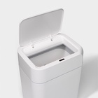 УЦЕНКА Ведро для мусора сенсорное, 12 л, цвет белый - Фото 5