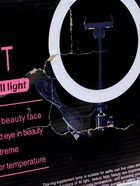 УЦЕНКА Светодиодная кольцевая лампа на штативе Luazon SNP099, 10" (26 см), 10 Вт, штатив 34-108 см 1 - Фото 8