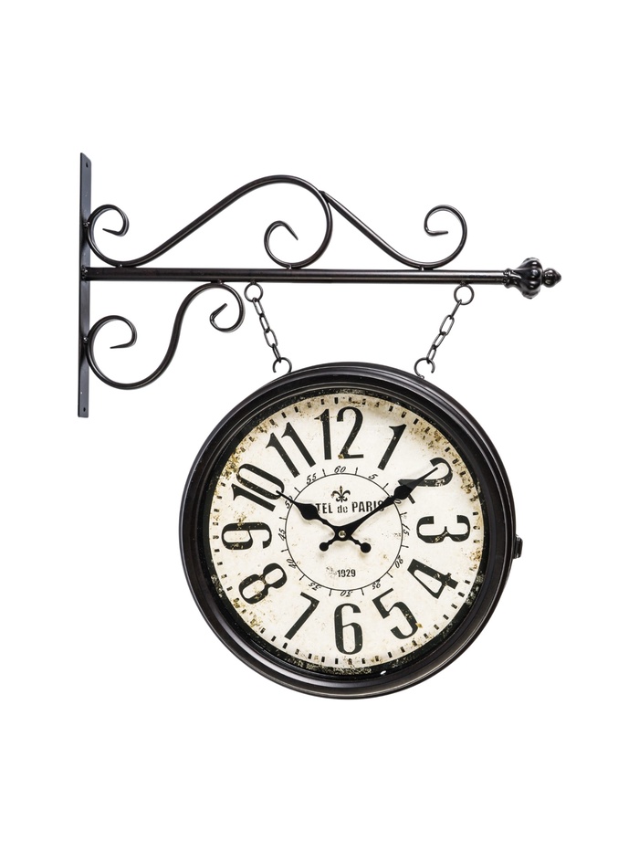 УЦЕНКА Часы настенные двусторонние «Вокзальные», на подвесе, 55×50 см - Фото 1