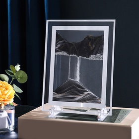 {{photo.Alt || photo.Description || 'УЦЕНКА Песочные часы - картина «Аспро», 18×13 см, антистресс, песок чёрный'}}