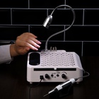 УЦЕНКА Аппарат для маникюра и педикюра Windigo LMH-04, 80 Вт, 35000 об/мин, лампа, ручка, белый 97 - Фото 3