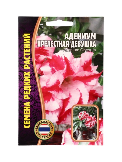 Семена цветов Адениум Прелестная Девушка  3 шт. 12.29 г.