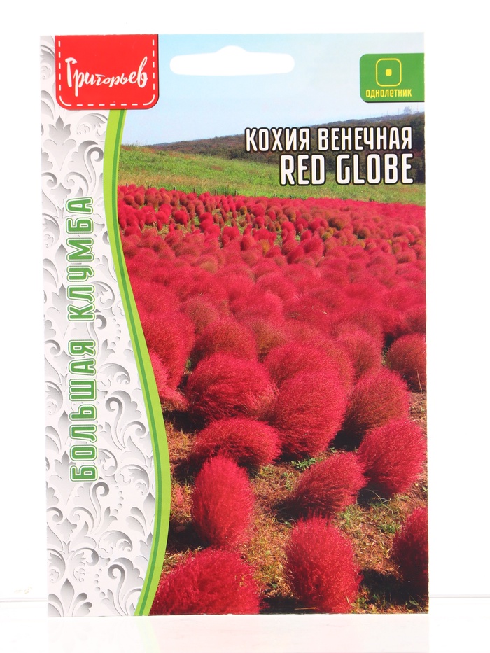 Семена цветов Кохия Red Globe венечная  0,1 г.  12.29 г. - Фото 1