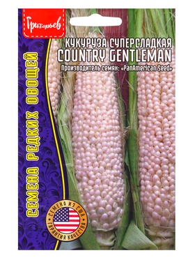 Семена Кукуруза Country Gentleman суперсладкая (США) 10шт.  12.29 г.  (артикул 10967325)  большой выбор товаров оптом и в розницу по низким ценам с доставкой