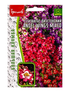 Семена цветов Схизантус Angel Wings Mixed визетонский 0,05г.  12.29 г.  (артикул 10967437)  большой выбор товаров оптом и в розницу по низким ценам с доставкой