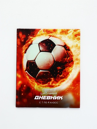 УЦЕНКА Дневник школьный для 1-4 класса, в твердой обложке, 48 л "Футбольный мяч"