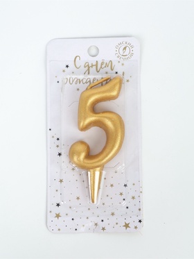 {{photo.Alt || photo.Description || 'УЦЕНКА Свеча для торта цифра «Золотая», 5.5 см, цифра 5'}}