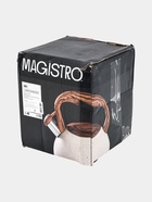 УЦЕНКА Чайник Magistro Stone, 2.7 л, со свистком, ручка софт тач, индукция, нержавеющая сталь, бежевый - Фото 3