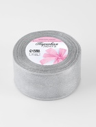 УЦЕНКА Лента парчовая 50 мм × 25 ±1ярд(23 м±1 м) серебряный АУ - Фото 4