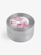 УЦЕНКА Лента парчовая 50мм*25±1ярд(23м±1м) серебряный АУ - Фото 5