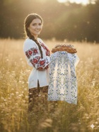 Рушник «Васильки», 150×36 см - фото 68177478