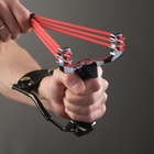 УЦЕНКА Рогатка «Стрельба», 18×11 см, с упором, металл, чёрная - Фото 5