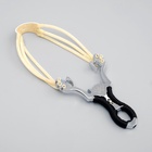 УЦЕНКА Рогатка металлическая «Взгляд дракона» в текстильной оплётке, 17 см, чёрная - Фото 4