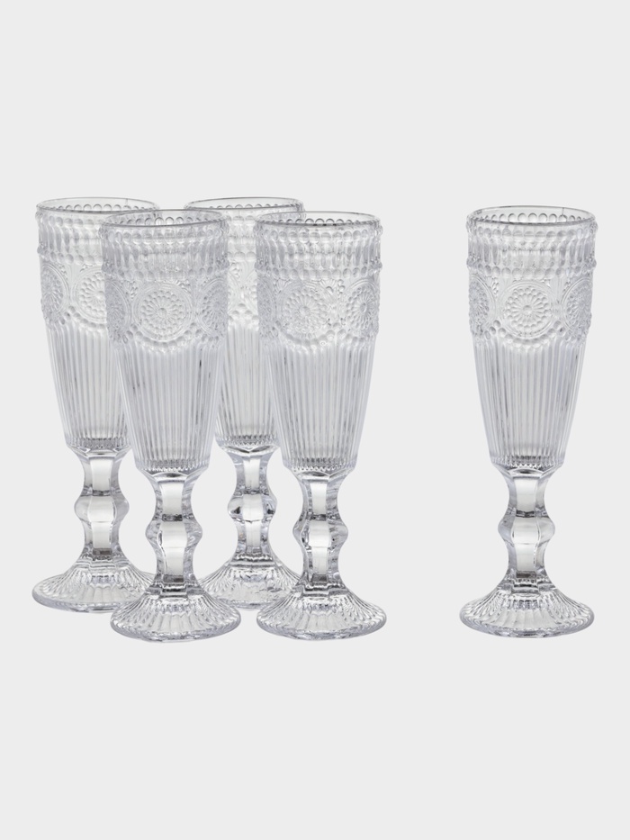 УЦЕНКА Набор бокалов для шампанского «Ларго», 160 мл, 5 шт., 6.7×20 см - Фото 1