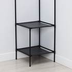 УЦЕНКА Вешалка напольная для одежды угловая, с полками, 2 яруса, 45×60×180 см - Фото 3