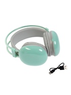 УЦЕНКА Наушники полноразмерные Mybit W-33, RGB подсветка, BT5.3, 800 мАч, Type-C, зелёные - Фото 11