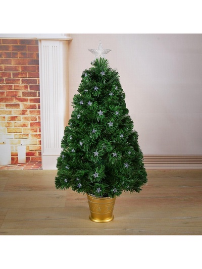 УЦЕНКА Ёлка фиброоптическая «Звезда» 90 см, 80 веток