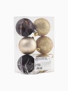 УЦЕНКА Набор шаров "Время вечеринки", чёрный и жемчужный, 6 штук, d-6, пластик - Фото 4