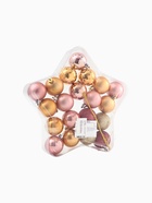 УЦЕНКА Набор ёлочных шаров, d-5, 20 шт, золото и розовые - Фото 4