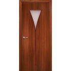 УЦЕНКА Дверное полотно ламинированное ДО 4 Итальянский орех 2000×600 стекло песок - Фото 2