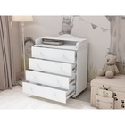 Комод пеленальный детский Classic с органайзером, 4 ящика, 84×103×45 см, белый - Фото 5