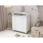 Комод пеленальный детский «Классика», с Органайзером, 4 ящика, 84×103×45 см, белый - Фото 6