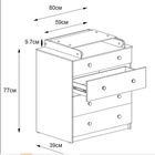 Комод пеленальный детский «Легкий», 4 ящика, 80×87×39 см, белый - фото 120955503