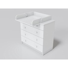 Комод пеленальный детский «Легкий», 4 ящика, 80×87×39 см, белый - фото 120955485