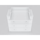 Комод пеленальный детский «Легкий», 4 ящика, 80×87×39 см, белый - Фото 7