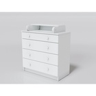 Комод пеленальный детский «Легкий», 4 ящика, 80×87×39 см, белый - фото 120955489