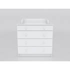 Комод пеленальный детский «Легкий», 4 ящика, 80×87×39 см, белый - фото 120955491