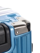 УЦЕНКА Чемодан 20", 33×21×54, отд на молнии, 2 код замка, крючок, синий - Фото 14
