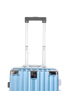 УЦЕНКА Чемодан 20", 33×21×54, отд на молнии, 2 код замка, крючок, синий - Фото 3
