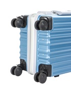 УЦЕНКА Чемодан 20", 33×21×54, отд на молнии, 2 код замка, крючок, синий - Фото 8