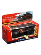 Машина металл. "Tesla Model X Plaid", 12 см, свет-звук, двери, инерц., черный мат. MODELX-12SLMAT-BK - фото 68177535