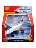 Модель металл. "Авиалайнер", 22 см, свет-звук, инерц., подв. детали 1706C158-R (36) - фото 809532298