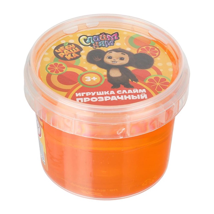Слайм «Чебурашка», оранжевый - Фото 1