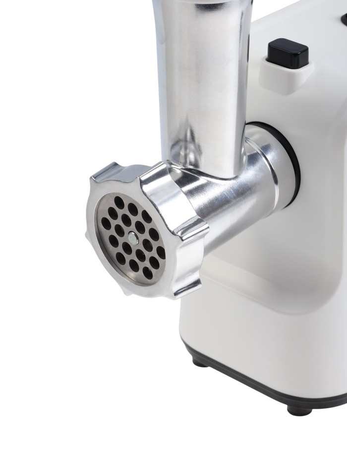 Мясорубка HomeStar STM-2039, 2000 Вт, 1.5 кг/мин, 2 диска, реверс, белая - фото 51925090