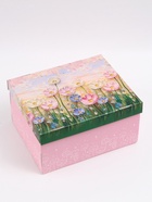 Коробка складная «Цветочный луг», 31 х 25,6 х 16 см  (артикул 10954057)  большой выбор товаров оптом и в розницу по низким ценам с доставкой