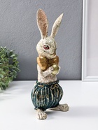 Фигура полистоун «Зайчик с золотым яичком», 12×9.5×30 см - фото 809455146