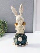 Фигура полистоун «Зайчик с золотым яичком», 12×9.5×30 см - фото 809455148