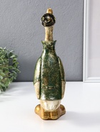 Фигура полистоун «Гусь в шляпе и зелёном пальто», 9.5×13×30 см - фото 809455152