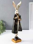 Фигура полистоун «Заяц с чашкой чая», 13.5×11×46.5 см - Фото 2