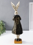 Фигура полистоун «Заяц с чашкой чая», 13.5×11×46.5 см - Фото 4