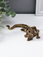 Фигурка полистоун «Игуана», под золото, 15.5×11×3.2 см - Фото 2