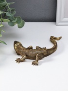 Фигурка полистоун «Игуана», под золото, 15.5×11×3.2 см - Фото 3